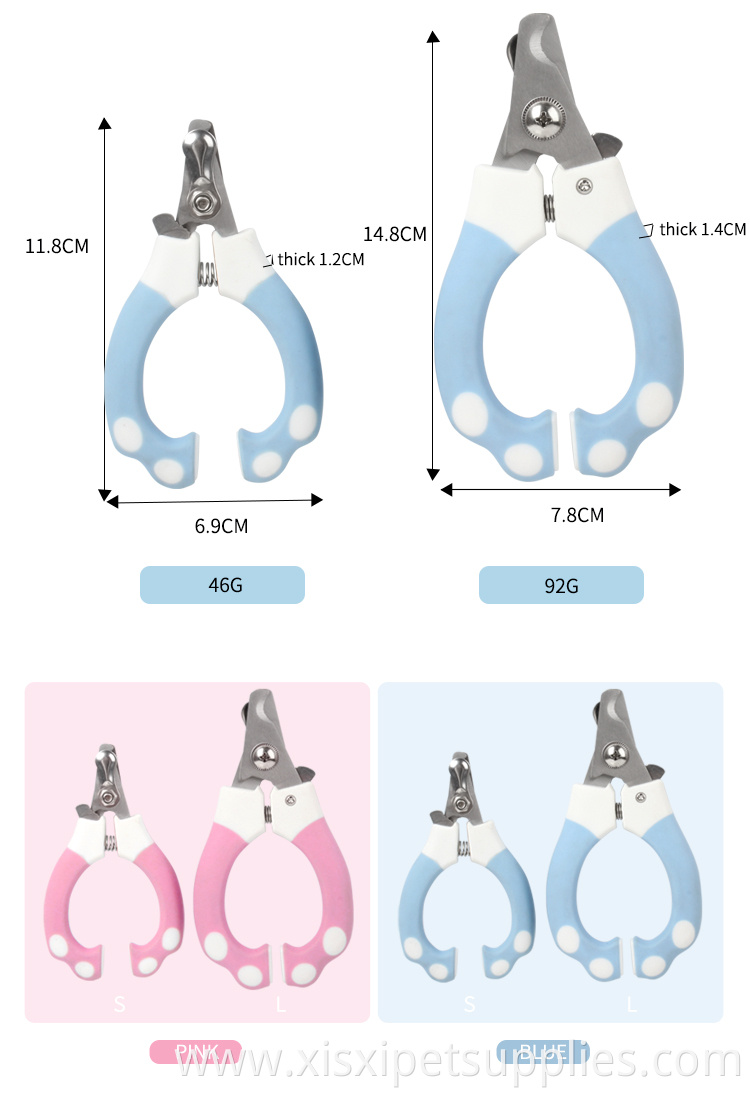 Factory Wholesale High Quality Cat Nail Cutter Pet Dog Nail Clipper With Safety Guard